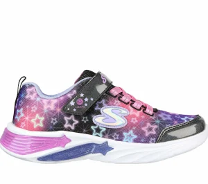 SKECHERS S Lights: Star Sparks PRETO / MULTICOR Discount