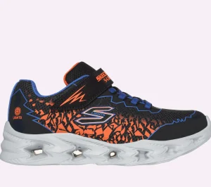 SKECHERS S Lights: Vortex 2.0 - Zorento PRETO / AZUL / LARANJA Best