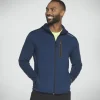 SKECHERS Skech Cloud Thermal Full Zip Hoodie ROYAL Flash Sale