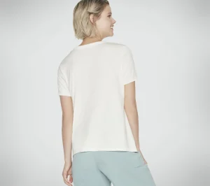 SKECHERS Airbrush Tee BRANCO / PRATEADO Store