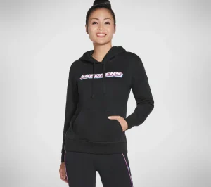 SKECHERS Apparel Block Heritage Pullover Hoodie PRETO Best