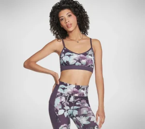 SKECHERS Apparel Ink Leaf Strappy Bra ROXO / MULTICOR Online