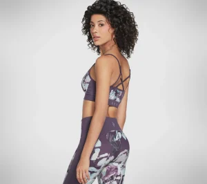 SKECHERS Apparel Ink Leaf Strappy Bra ROXO / MULTICOR Online