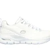 SKECHERS Arch Fit - Citi Drive BRANCO / PRATEADO Flash Sale