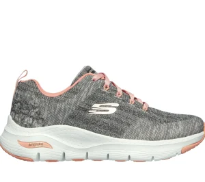 SKECHERS Arch Fit - Comfy Wave CINZENTO / ROSA Best Sale