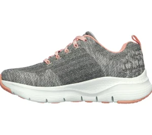 SKECHERS Arch Fit - Comfy Wave CINZENTO / ROSA Best Sale