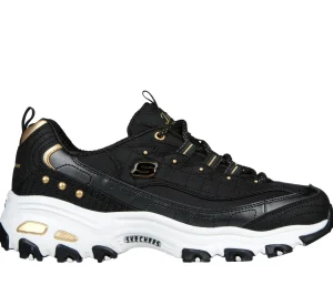 SKECHERS D'Lites PRETO / DOURADO Cheap