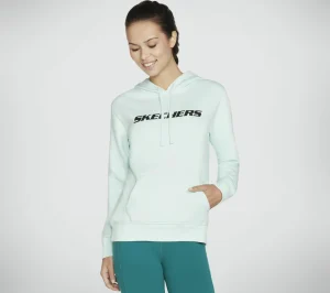 SKECHERS Heritage Pullover Hoodie AQUA Discount
