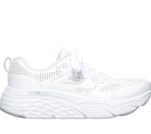 SKECHERS Max Cushioning Elite - Step Up BRANCO / PRATEADO New