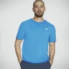 SKECHERS Pickleball Tee AZUL / VERDE Outlet