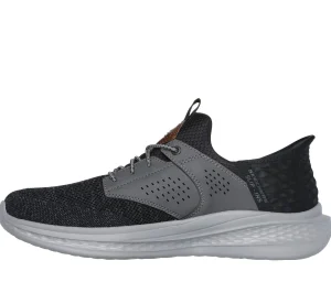 SKECHERS Slip-ins Relaxed Fit: Slade - Caster PRETO / CINZENTO Cheap