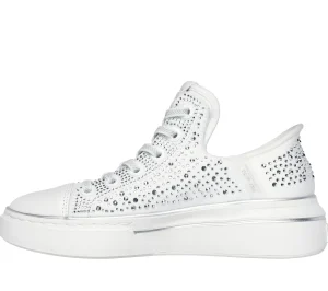 SKECHERS Slip-ins: Snoop One - Rhine-Stoned BRANCO New