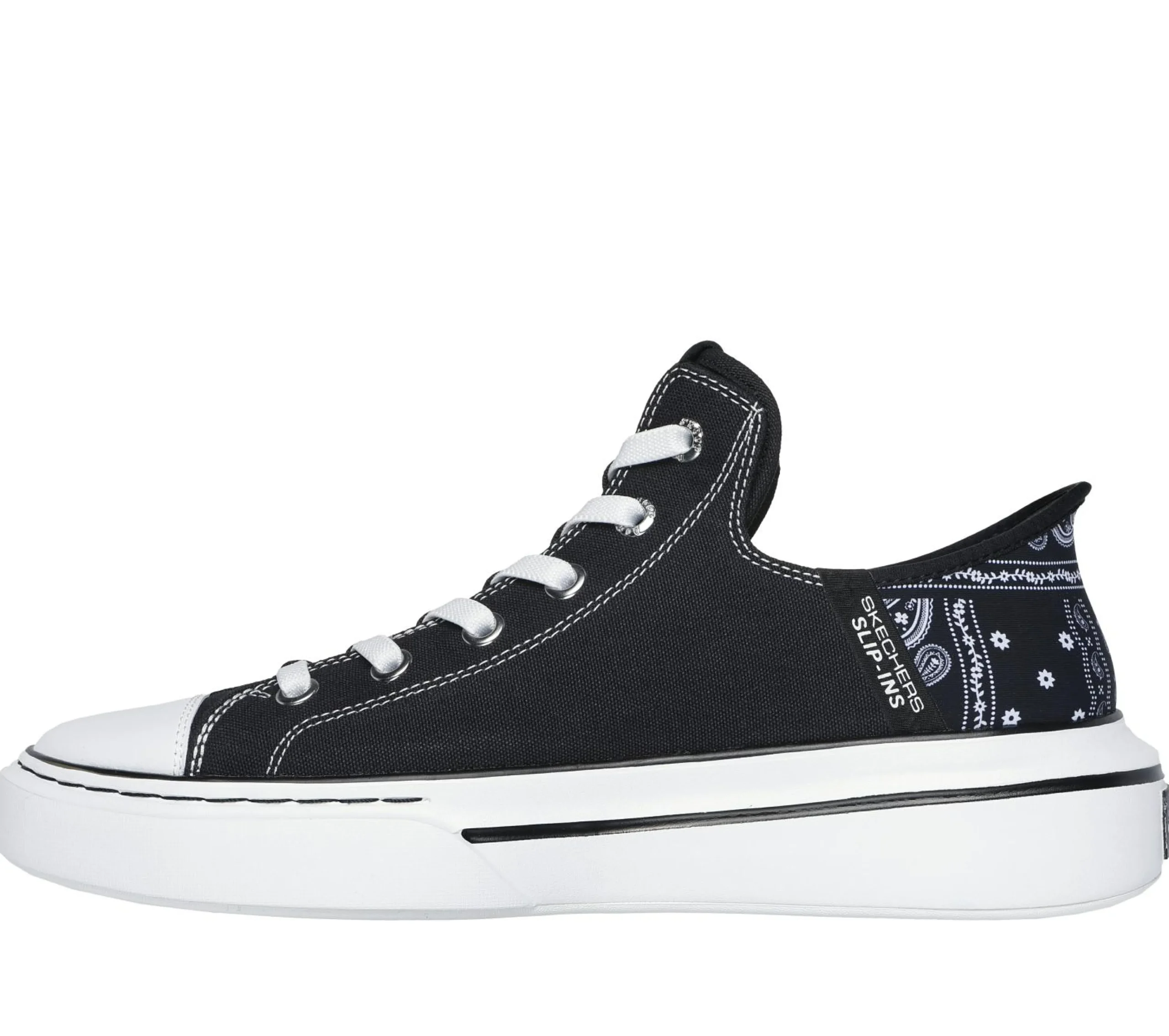 skechers_slipins_snoop_on_3-4.webp SKECHERS Slip-ins: Snoop One - OG Canvas PRETO Discount