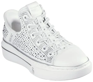 SKECHERS Slip-ins: Snoop One - Rhine-Stoned BRANCO New