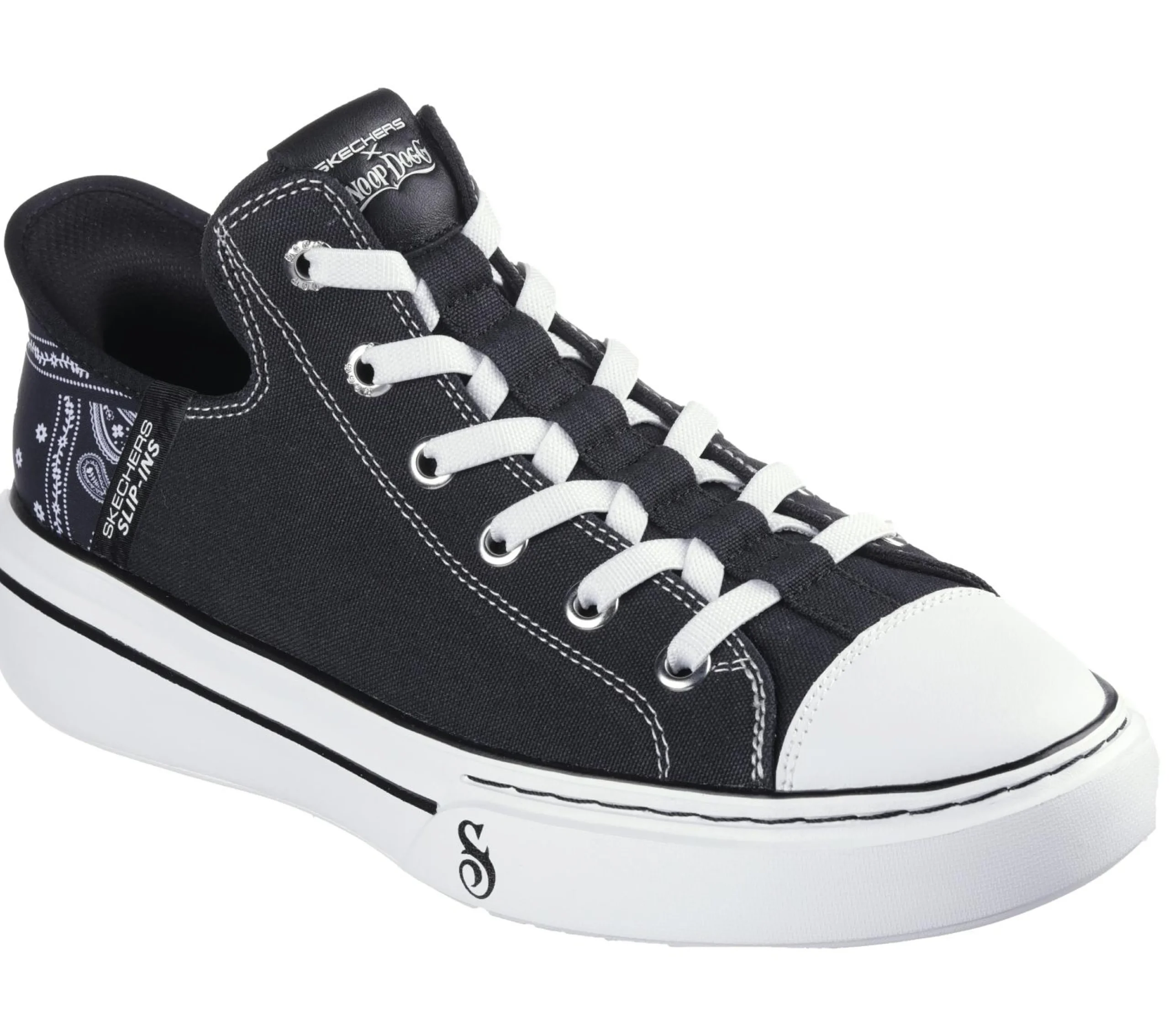 skechers_slipins_snoop_on_4-4.webp SKECHERS Slip-ins: Snoop One - OG Canvas PRETO Discount