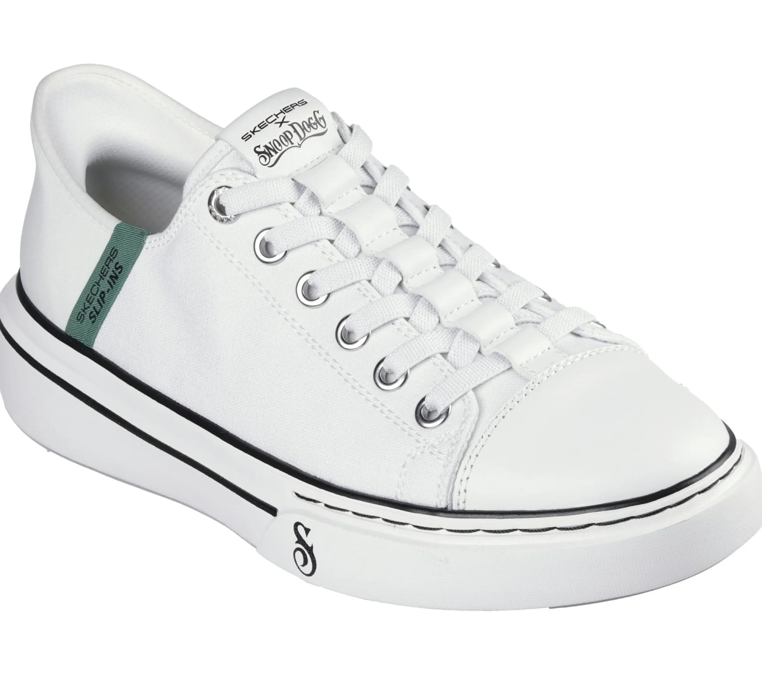 skechers_slipins_snoop_on_4-5.webp SKECHERS Slip-ins: Snoop One - Low Dogg Canvas BRANCO Outlet