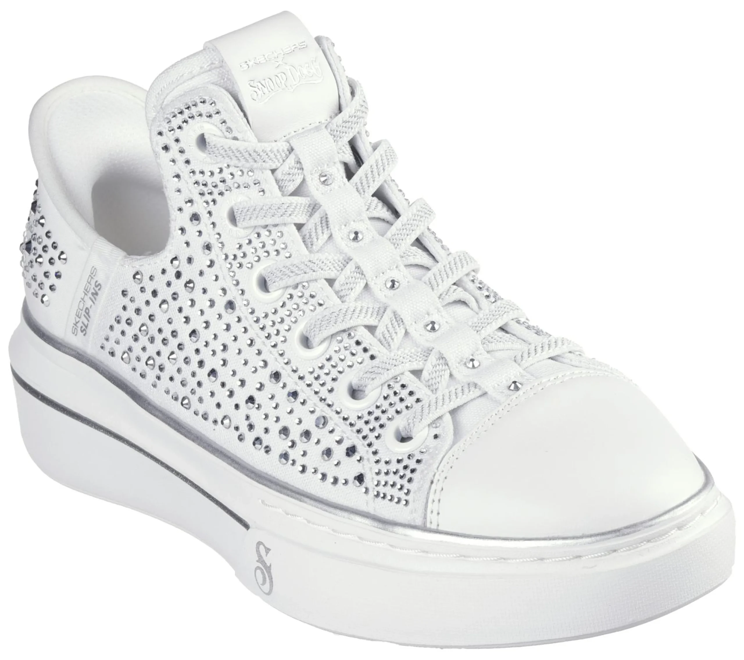 skechers_slipins_snoop_on_4.webp SKECHERS Slip-ins: Snoop One - Rhine-Stoned BRANCO New