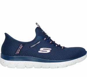 SKECHERS Slip-ins Waterproof: Summits - Best Choice NAVY / CORAL Outlet