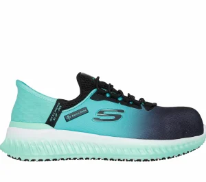 SKECHERS Slip-ins Work: Tilido - Ombray PRETO / VERDE AZULADO Sale