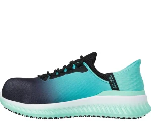 SKECHERS Slip-ins Work: Tilido - Ombray PRETO / VERDE AZULADO Sale