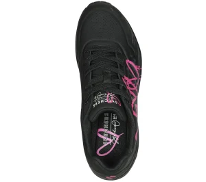 SKECHERS X JGoldcrown: Uno - Dripping In Love PRETO / ROSA Discount