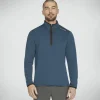 SKECHERS Skech-Knits Burst 1/4 Zip AZUL CELESTE Store