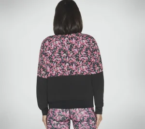 SKECHERS Skechweave Fantasy Fields Jacket PRETO / VERMELHO / AZUL Sale