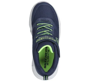 SKECHERS S-Lights: Meteor-Lights NAVY / LIMA Clearance