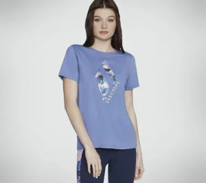 SKECHERS Summer Rose Tee ROXO / PRATEADO Store