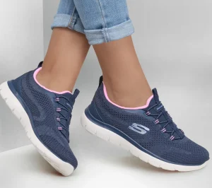 SKECHERS Summits - New Nature NAVY / ROSA Best Sale