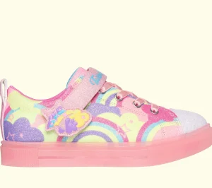 SKECHERS Twinkle Toes: Twinkle Sparks Ice 2.0 - Shimmering CORAL / MULTICOR Flash Sale