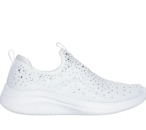 SKECHERS Ultra Flex 3.0 - Glam Night BRANCO / PRATEADO Outlet