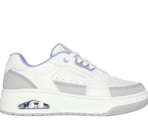 SKECHERS Uno Court - Courted Style BRANCO / LAVANDA Hot