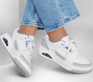 SKECHERS Uno Court - Courted Style BRANCO / LAVANDA Hot