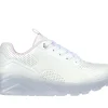 SKECHERS Uno Ice - Prism Luxe BRANCO / PRATEADO Outlet