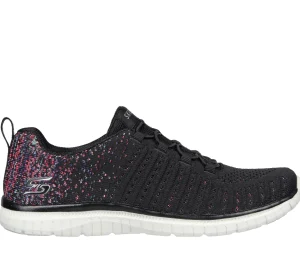 SKECHERS Virtue PRETO / ROSA Best Sale