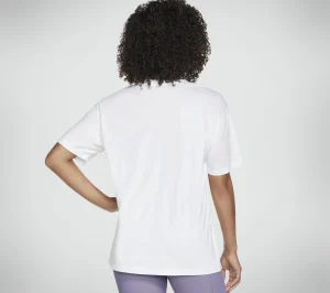 SKECHERS Winter Blooms Everybody Tee BRANCO Clearance